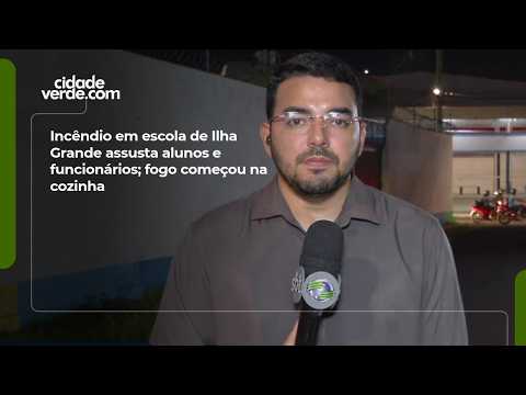 Incêndio em escola de Ilha Grande assusta alunos e funcionários; fogo começou na cozinha