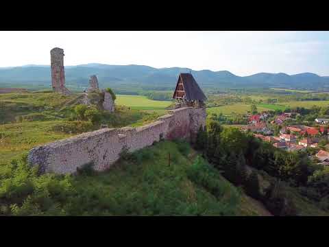 Fort Nograd - Nógrád Vára - aerial - 4K