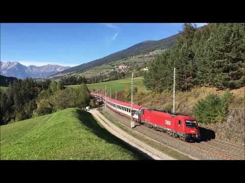 Eisenbahnvideo Brennerstrecke, Ziegelbrücke (Matrei), Österreich