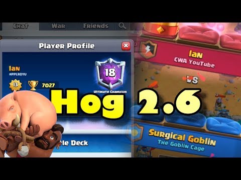 MUST WATCH!🔥Hog 2.6 Cycle 👈Good Matchup 7000 gameplays- Clash Royale