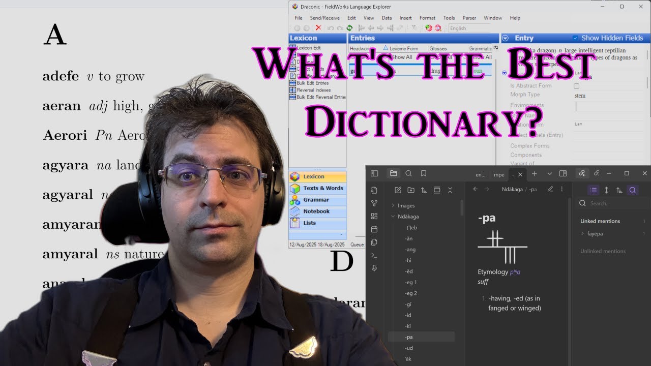 What's the Best Tool to Make a Conlang Dictionary?