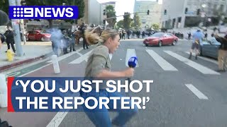 [問卦] 澳洲女記者採訪中被洛杉磯警察開槍射擊