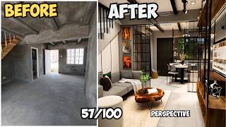 If You DON'T Know What to Do With a BARE Space, Here's HOW You Can Style It Minimalist Industrial