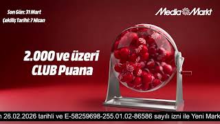 100.000 TL'ye varan CLUB kupon kazanma şansı MediaMarkt'ta!