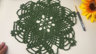 Eye catching crochet doily tutorial