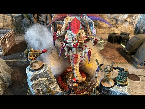 Grimdark Future Battle Report (Human Defence Force Vs Alien Hive Monster 570 points) S1E13