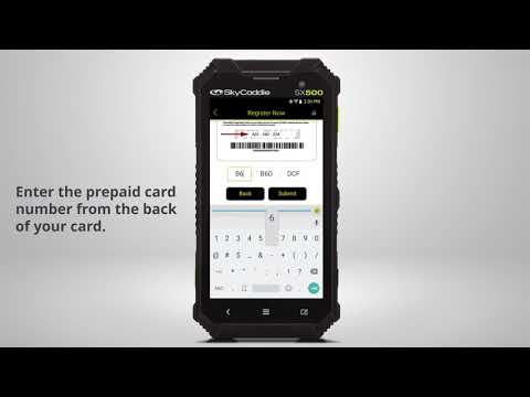 SkyCaddie SX500 Pre-paid Membership Registration