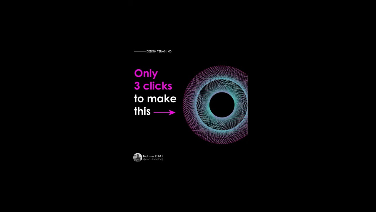 #Shorts  Amazing abstract geometric shapes in Adobe Illustrator with 3 Clicks only