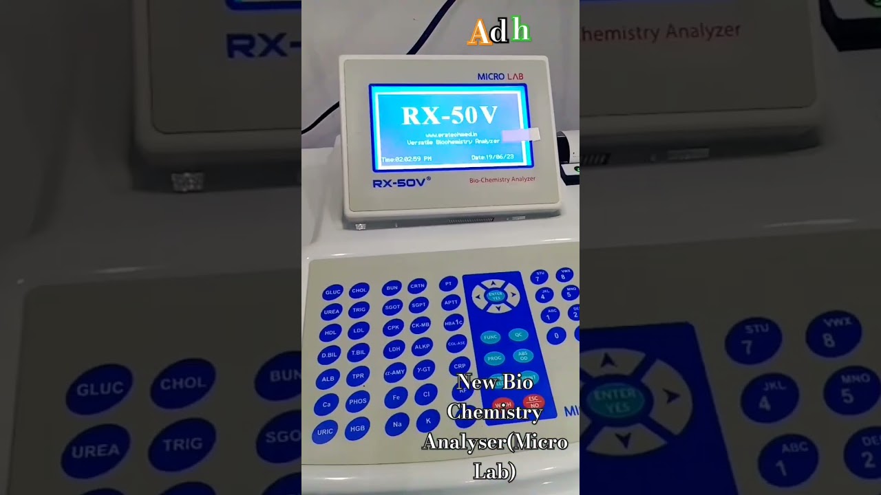 H.D.L. test on new biochemistry analyser(Micro Lab).Adh🏥🧪🥽🇮🇳
