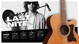 Last Nite - The Strokes (Guitar Tutorial Lesson Tab)