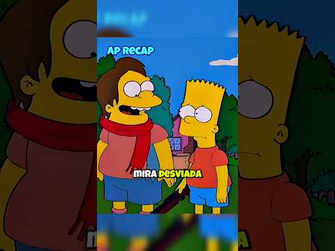 Bart se hace amigo de Nelson en Los Simpson #lossimpson