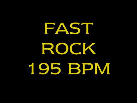 Drum Loops for Practice fast rock 195 bpm