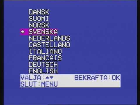 Setting language on Philips (and JVC) S-VHS VCR