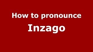 How to pronounce Inzago