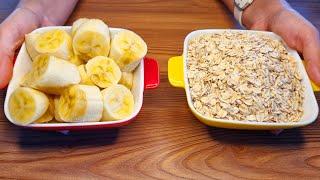 The Best Oatmeal Banana Dessert! Low calorie dessert in 5 minutes | Watch Over