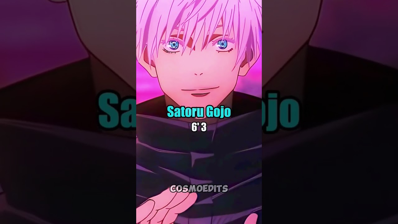 HOW TALL ARE THESE ANIME CHARACTERS 💪🏻🧑🏻‍🎤