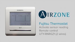 Fujitsu Thermostat: Activate sensor reading (two-wire cable)