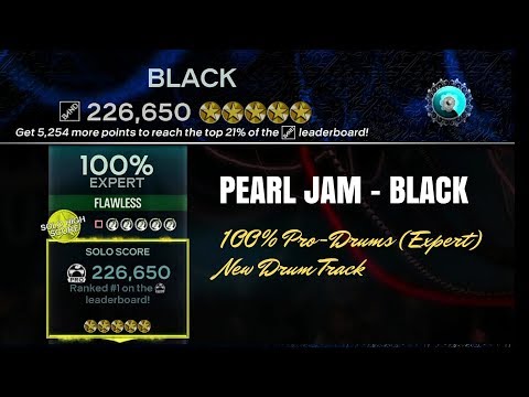 Pearl Jam - Black 100% FC #1 Pro Drums (Expert)