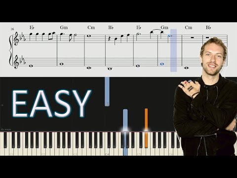 Coldplay - Fix You - EASY Piano Tutorial + SHEETS