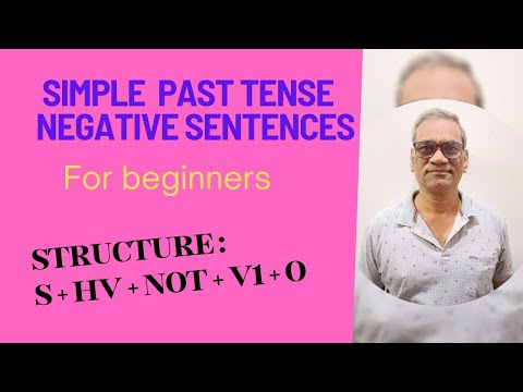 Falando inglês - Frases negativas simples no passado para alunos do nível 0 (iniciantes)