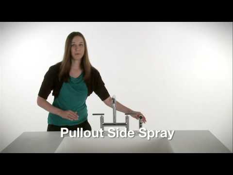 Purist® Deck-Mount Bridge Kitchen Sink Faucet from KOHLER®