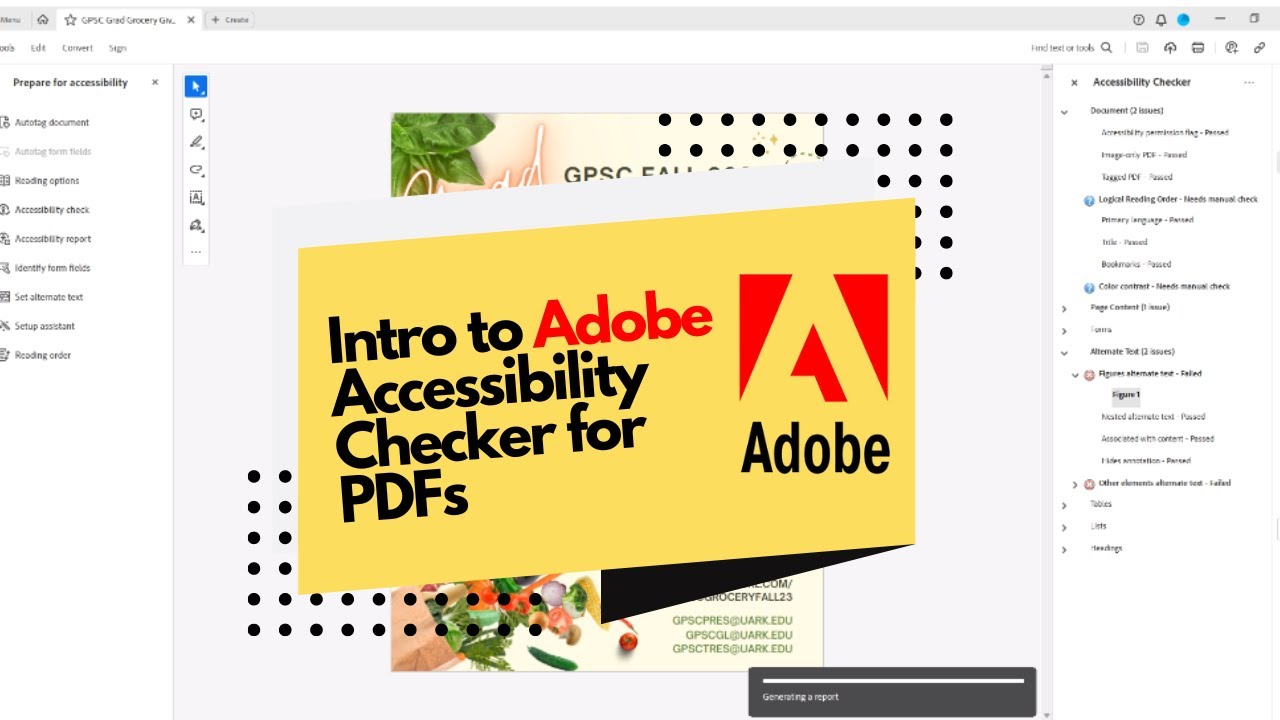 Getting Started with Accessibility Checker in Adobe