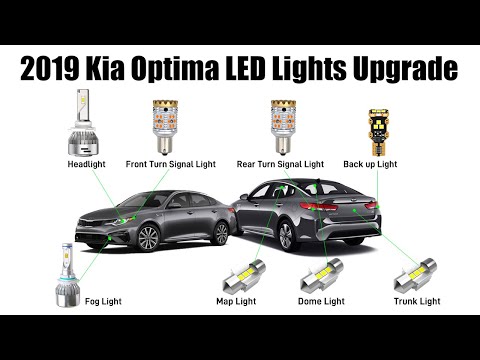 2019 Kia Optima Exterior & Interior Lights Upgrade to LEDs - Review & Install