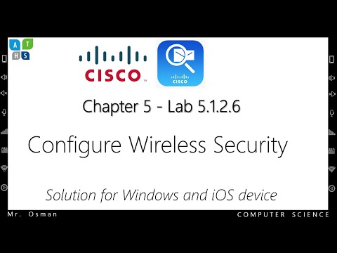 5.1.2.6 Packet Tracer - Configure Wireless Security + original .pkt file