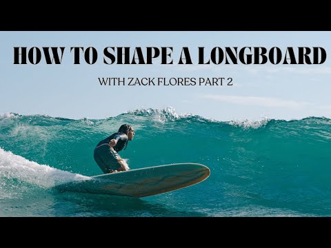 How to shape a longboard surfboard / Zack Flores part 2