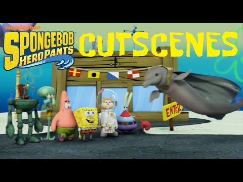 SpongeBob HeroPants - All Cutscenes + Special Ending ᴴᴰ
