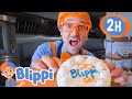 Blippi Learns How To Bake A Cake At The Bakery 2 HOURS OF BLIPPI TOYS