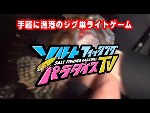 手軽に漁港のジグ単ライトゲーム（ソルパラTV・第24回2021年3月11日放送）