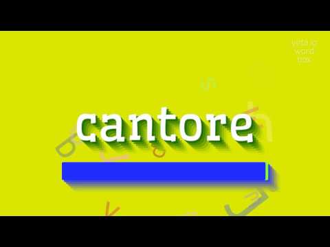 How to say "cantore"! (High Quality Voices)