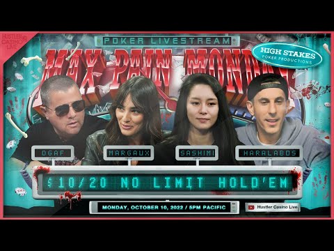 MAX PAIN MONDAY!! Haralabos Voulgaris, DGAF, Margaux, Sashimi & DK!! Commentary by RaverPoker