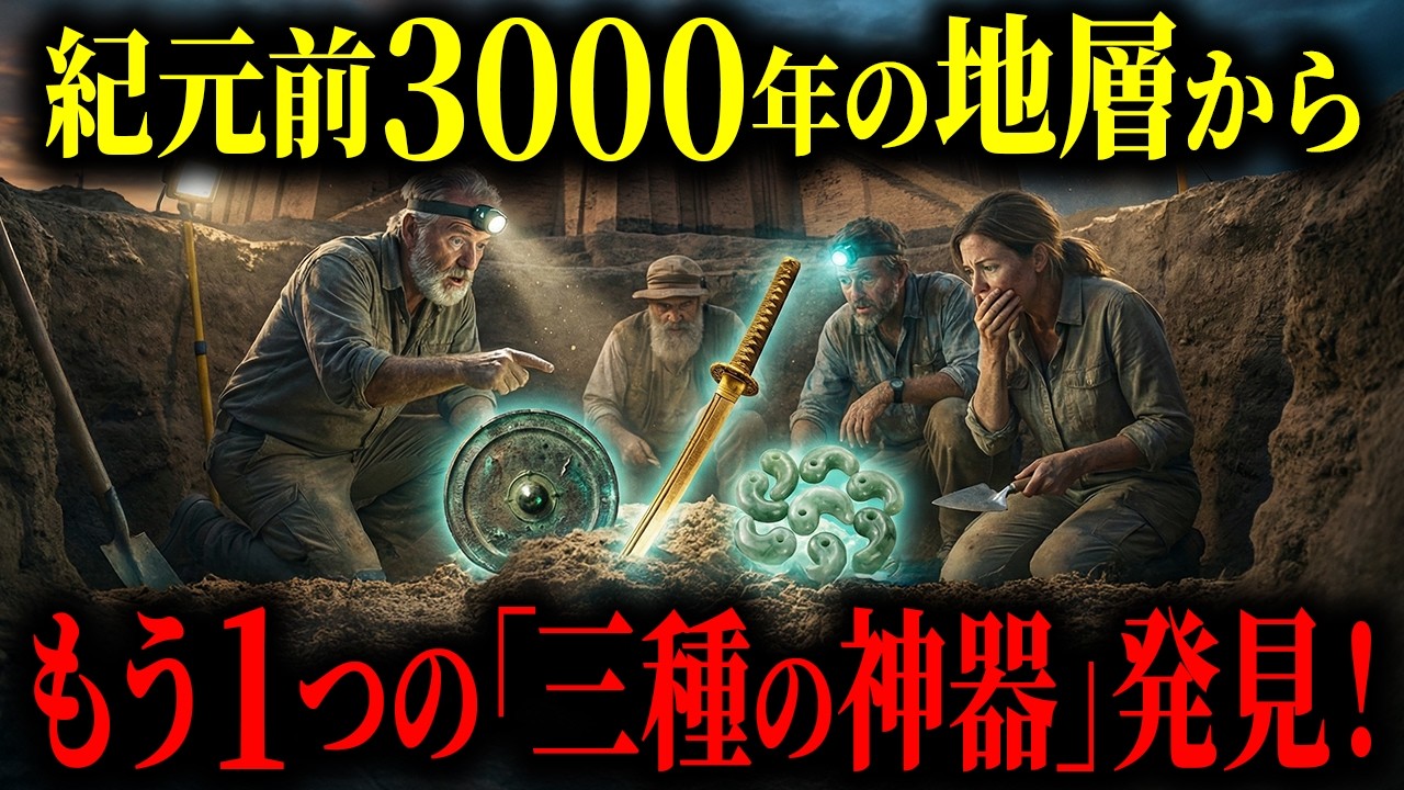 【緊急暴露】紀元前3000年の地層から「三種の神器」が出土 - 大英博物館がひた隠す“日本国成立以前”の不都合な遺物【都市伝説 ミステリー】