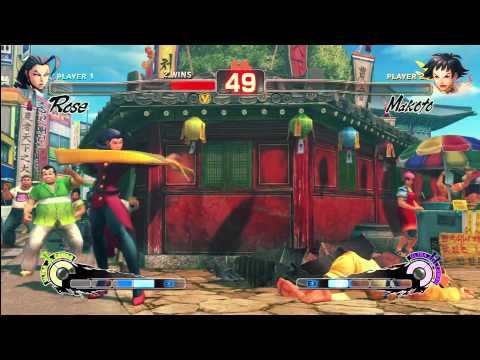 Arcade Con SSF4 AE tournament- Sairus (Rose) vs D4rk Onion (Makoto)
