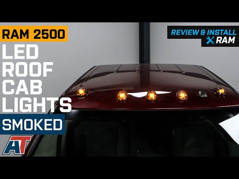 2003-2018 RAM 2500 LED Roof Cab Lights; Smoked Review & Install