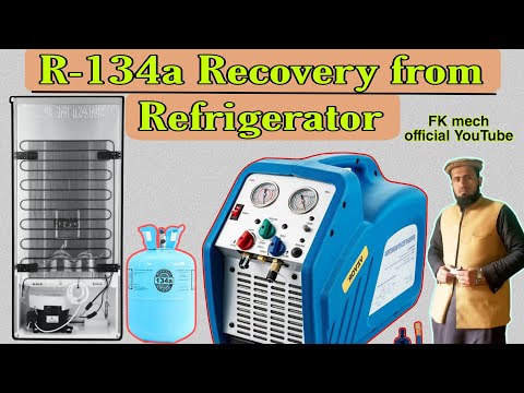 Refrigerant recovery information ||  How to recover Refrigerant 134a from refrigerator.