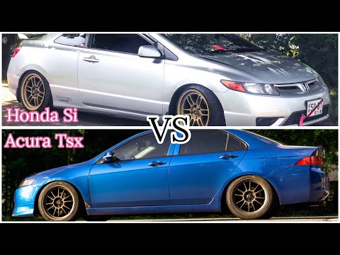 アキュラTsx VS ホンダシビックSi (Acura Tsx VS Honda Civic Si)