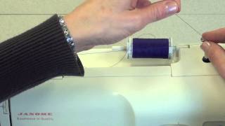 2  Winding the Bobbin in the Janome Machine (My Excel 4014)