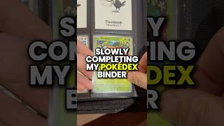 Building my Pokédex binder one card at a time 📘 #pokemon #pokemontcg #pokemoncards #gaming