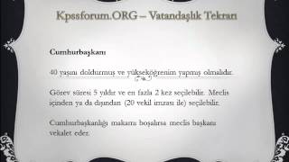 Kpss Vatandaşlık Konu Anlatımı
