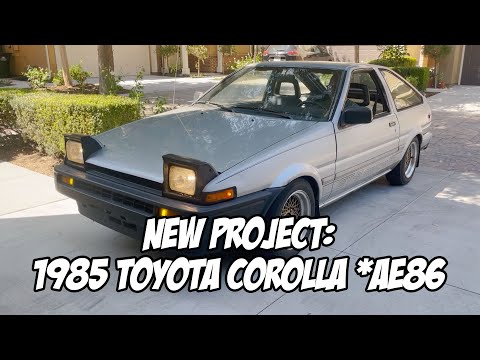 New Project: 1985 Toyota Corolla aka Trueno AE86