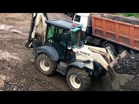 Обзор экскаватора погрузчика Terex 970 Elite с гидробуром