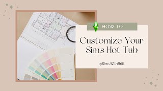 Sims 4 - How To Customize Your Hot Tub | No CC | #sims4build #sims4 #thesims4 #thesims #sims