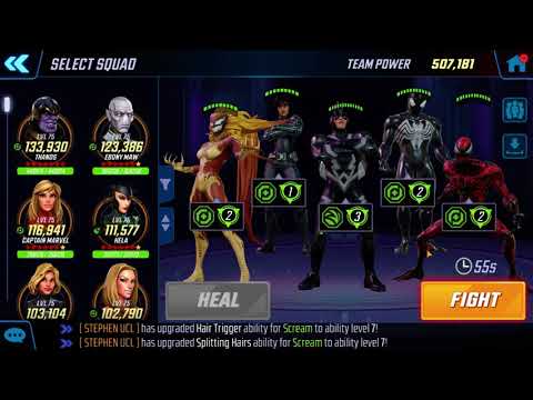 U7 D.4 G5 with Symbiotes(Scream, SSM, Carnage) + Yo-Yo & Black Bolt