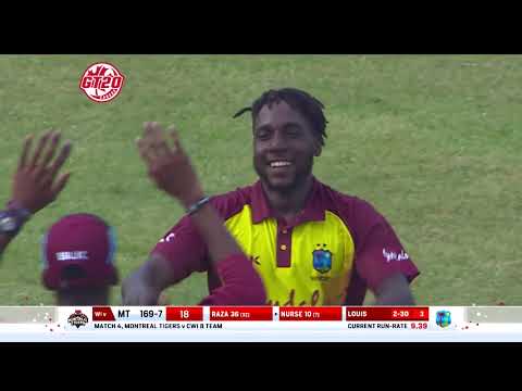 Highlights || Montreal Tigers vs West Indies B  || 4 th Match  Highlights 2018   GT20 Canada