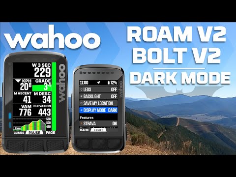 Wahoo ELEMNT "DARK MODE" Update for ROAM V2 and BOLT V2