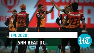 IPL 2020: Sunrisers Hyderabad beat Delhi Capitals by 15 runs