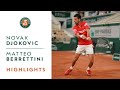 Novak Djokovic vs Matteo Berrettini - Quarterfinals Highlights I Roland-Garros 2021
